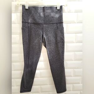 Athleta XSP Grey salutation 7/8 tight/yoga pants